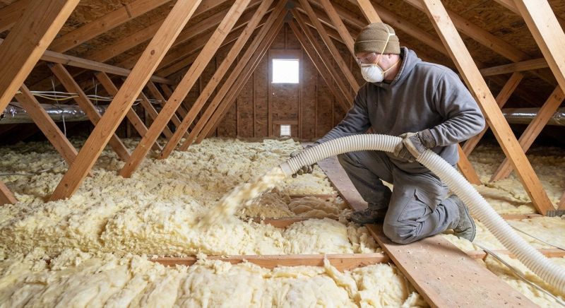 Blown Insulation Installation in Bastrop, TX